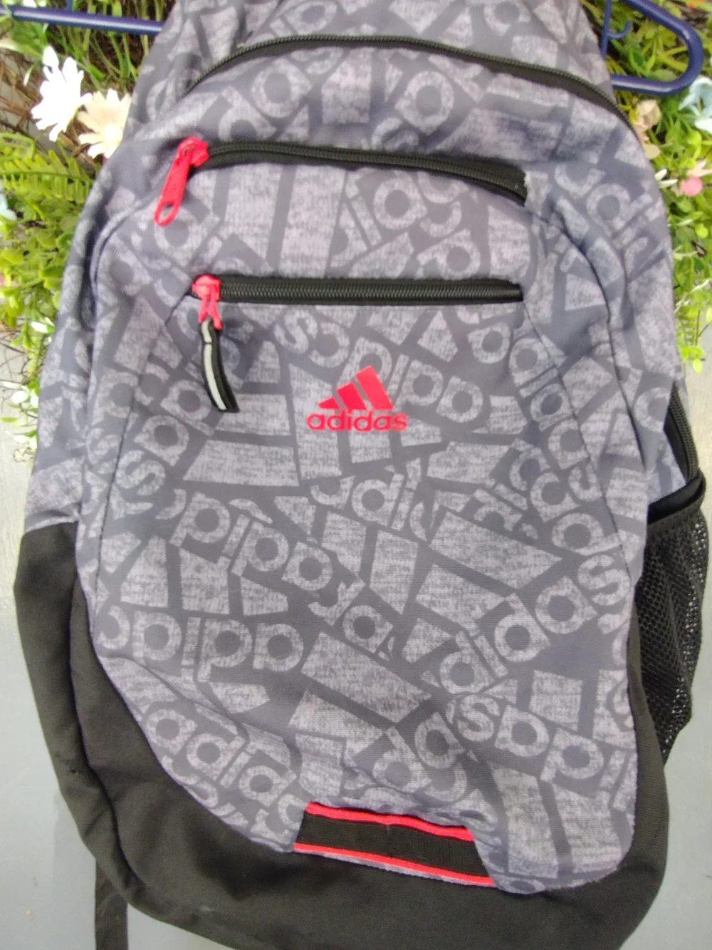 Adidas Gray & Black Backpack